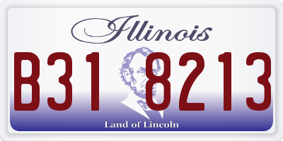 IL license plate B318213
