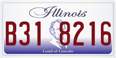 IL license plate B318216