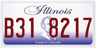 IL license plate B318217