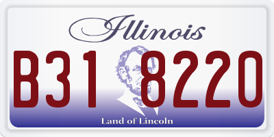IL license plate B318220