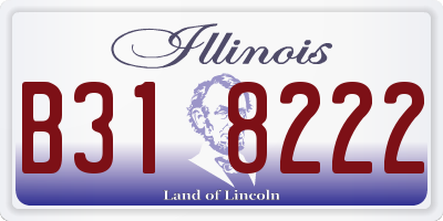 IL license plate B318222