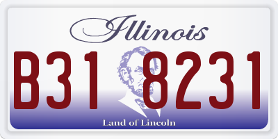 IL license plate B318231