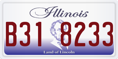 IL license plate B318233