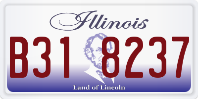 IL license plate B318237