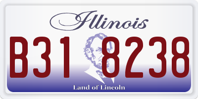 IL license plate B318238