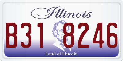 IL license plate B318246