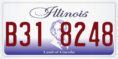 IL license plate B318248
