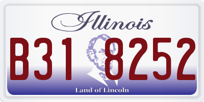 IL license plate B318252