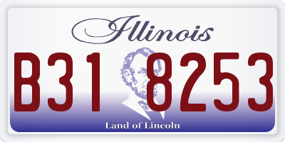 IL license plate B318253