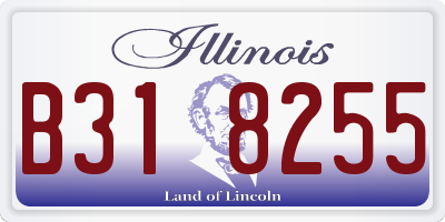 IL license plate B318255