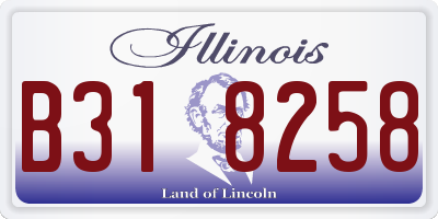 IL license plate B318258