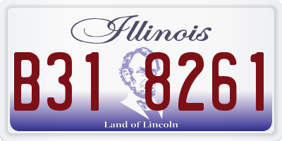 IL license plate B318261