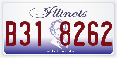 IL license plate B318262
