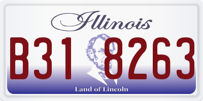 IL license plate B318263