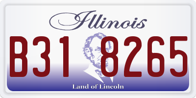 IL license plate B318265