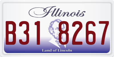 IL license plate B318267