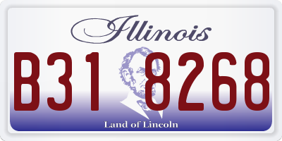 IL license plate B318268
