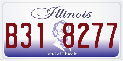 IL license plate B318277