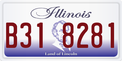 IL license plate B318281