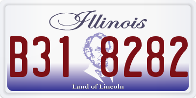 IL license plate B318282