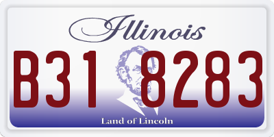 IL license plate B318283