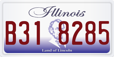IL license plate B318285