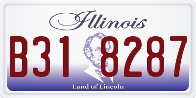IL license plate B318287