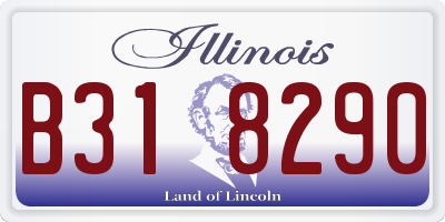 IL license plate B318290