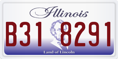 IL license plate B318291