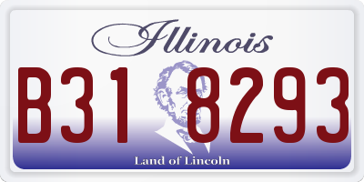 IL license plate B318293