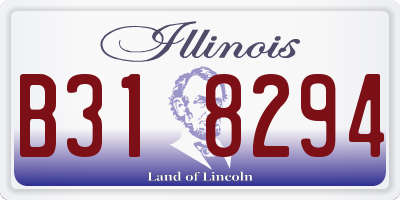 IL license plate B318294