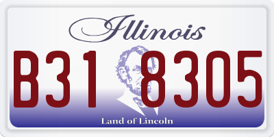 IL license plate B318305