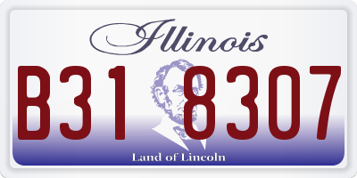 IL license plate B318307