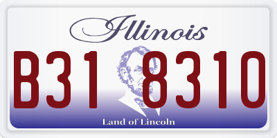 IL license plate B318310