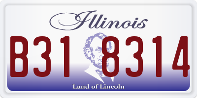 IL license plate B318314