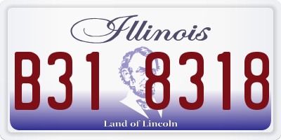 IL license plate B318318