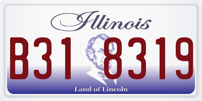 IL license plate B318319