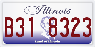 IL license plate B318323