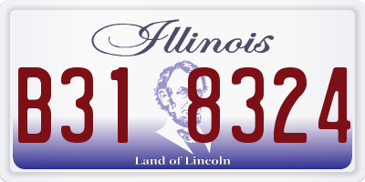 IL license plate B318324