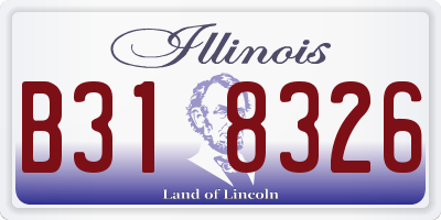 IL license plate B318326