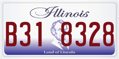 IL license plate B318328