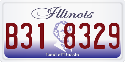 IL license plate B318329