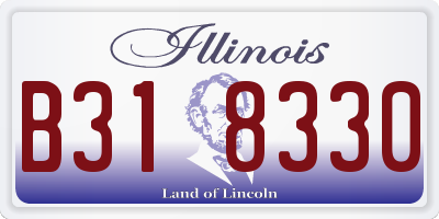 IL license plate B318330