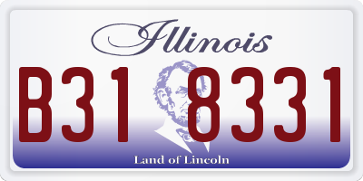 IL license plate B318331