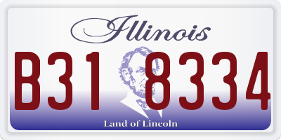 IL license plate B318334