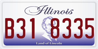 IL license plate B318335