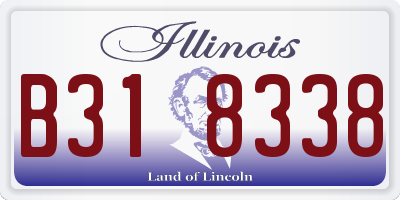 IL license plate B318338