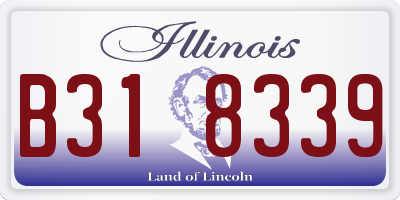 IL license plate B318339