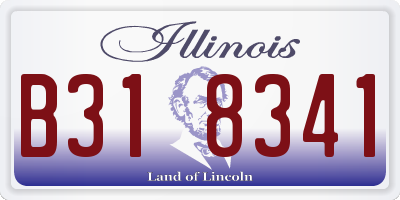 IL license plate B318341