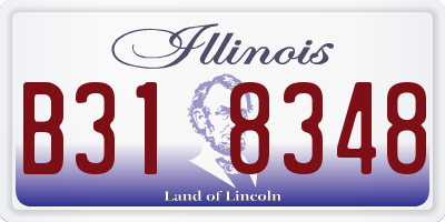 IL license plate B318348